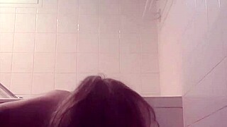 oh god this french slave whore sucks cock so dirty gagging on cumshot facial while bent over for doggystyle humiliation!!