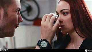 Octokuro swallows cum as sexy hitgirl gets facefucked frozen