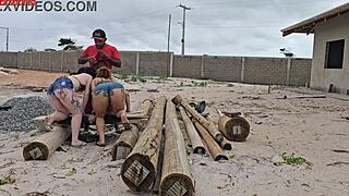 carpenter shocked by fat wives' anal payment surprise orgy