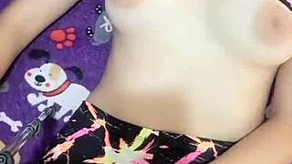 Babysitter mommy's fat ass and huge tits in see-through panties, spank me?