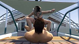 CUTIE BIKINI BABE Fucked Hard on GTA Yacht with Loud Moans and Wild Sex!