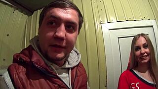 Russian Lady Strips Satin Mini Skirt and Leather Panties Part 2