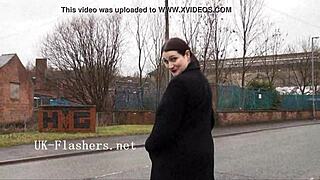 Chubby BBW Alyss Flashes Nude Masturbates Public Outdoor
