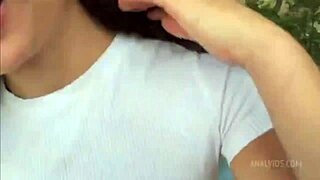 Skinny French Teen 18+ Takes Monster BBC Deep in Ass and Throat Hardcore