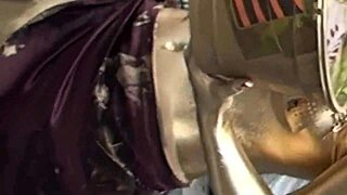 gold powder show slips revealing nipples during costume performance
