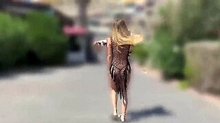 Maeva Sinaloa's Big Tits Bounce as Married French Wife Fucks Monster Cock Discreetly Outdoors POV