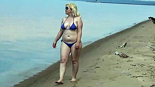 wild milfs strut big tits and asses in bikinis on beach