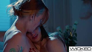 Lexi Luna Devours First Hot Redhead Pussy in Lesbian Tattoo Fantasy Lick Fest