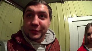 Russian Lady Strips Satin Mini Skirt and Leather Panties Part 2