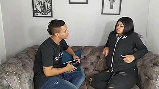 sex and blowjob in my first porn casting mia montiel