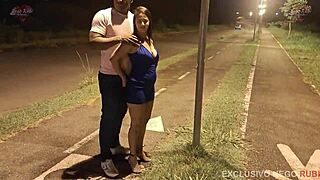 found her on street and shoved thick cock in married woman's ass public outdoor cuckold gloryhole