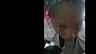 Deep sloppy throat head with cumload spit bubbles and pussy farts mastermeat1