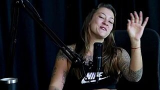 saucy interview packed with filth featuring damiana flower and vovô moai on porn cast brazil part 1 in sheer red lingerie outdoor