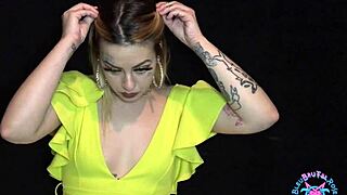 bleubrutalrose gags on big black cock banana deepthroat spit