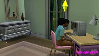 Girl busts futa roommate stroking cock! Punishes her with rough assfucking doggystyle