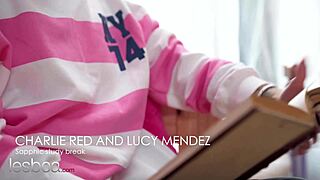 Petite Latina teases student pussy licking study break?