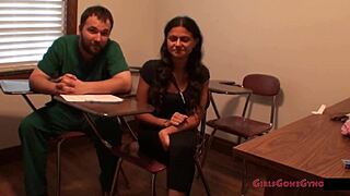 Yesenia sparkles tempts with her petite latina curves in tampa university entrance physical