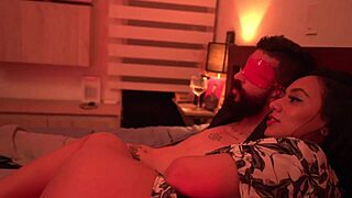 master leads latina through bdsm classroom domination bondage session