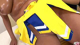 Big Tits Asian Babe Yui Aoyama Gangbangs Local Team with Creampie Finish
