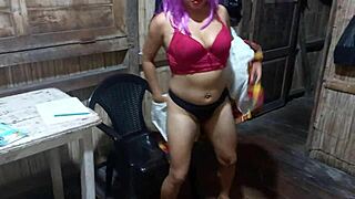 mi madrastra's big tits and wet vagina shine in her hot casting moves