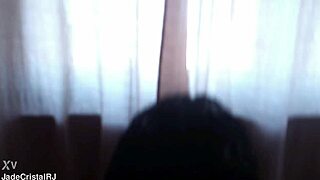 Brazilian Housewife Flashes Shaved Pussy Closeup in Vidigal Morro Home