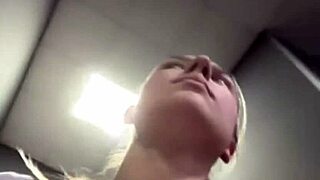 bbw blonde teen bounces massive natural tits hard during gym workout