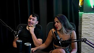a wild collab turned fetish chat with singer for casal kaliente on sheer red