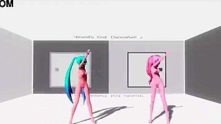 Hatsune Miku and Luka Worlds End Dancehall Project Diva Full Nude Mod