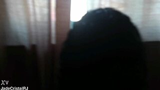 Brazilian Housewife Flashes Shaved Pussy Closeup in Vidigal Morro Home