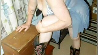 Cowgirl Babe Alegra Settles Up for Drblackjohnsonxxx's Interracial Ride and Pound