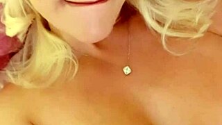 Blondie Fesser Fingers Dripping Pussy Slaps Tits While Vibrator Buzzes Hard