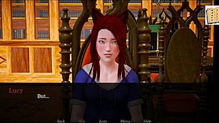 in my new family she teases with her big tits and ass during our game