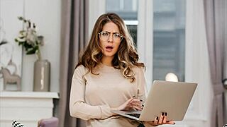 Blonde femdom mistress facesits and strapons humiliated slave hausemate!