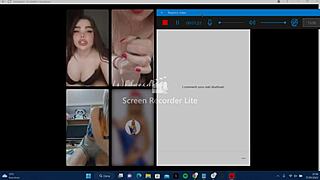 Horny big-ass blonde whore moans naked masturbating her huge tits