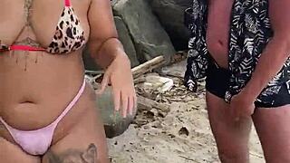 HEY, WATCH THESE HAIRY SLUTS FUCK ON BEACH!