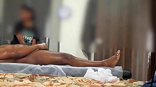thai massage lady shocked by my dick flashing