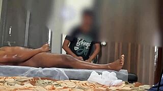 thai massage lady shocked by my dick flashing