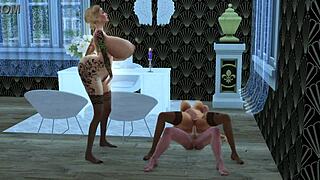 Hey, Mortimer pounds horny gilf at office—Bella catches the wild 3some fuck?