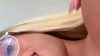 Bratzmal strokes her hard cock in solo trans pleasure show!