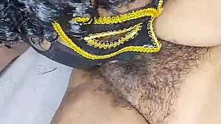 Licking super hot Desi Indian bhabhi's hairy pussy drives me wild