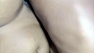 young sexy fat ebony lady's huge pussy stretched by massive black cock doggystyle