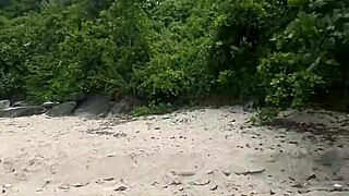 HEY, WATCH THESE HAIRY SLUTS FUCK ON BEACH!