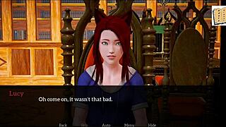 in my new family she teases with her big tits and ass during our game