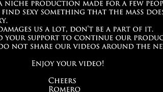 Blonde Battles Brunette in Tits Massage Sex Fight Scissoring