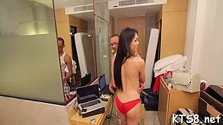 Damn, this shemale's juicy ass craves monster cock pounding and deepthroat blowjob!