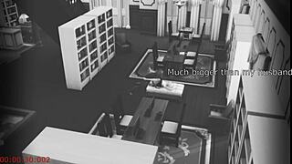 wife sneaks off to bang hot stranger on library cam