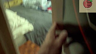 stepmom folding clothes while chatting casually about her day