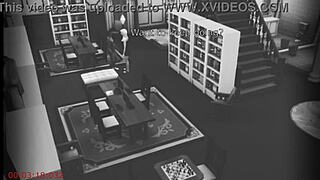 wife sneaks off to bang hot stranger on library cam