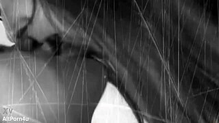 Brunette Teen Witch Bent Over for Doggystyle Pussy Licking and Pierced Nipple Fingering with Toys