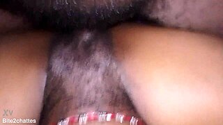 Pretty ebony teen screams orgasm from juicy pussy licking and clit sucking finale